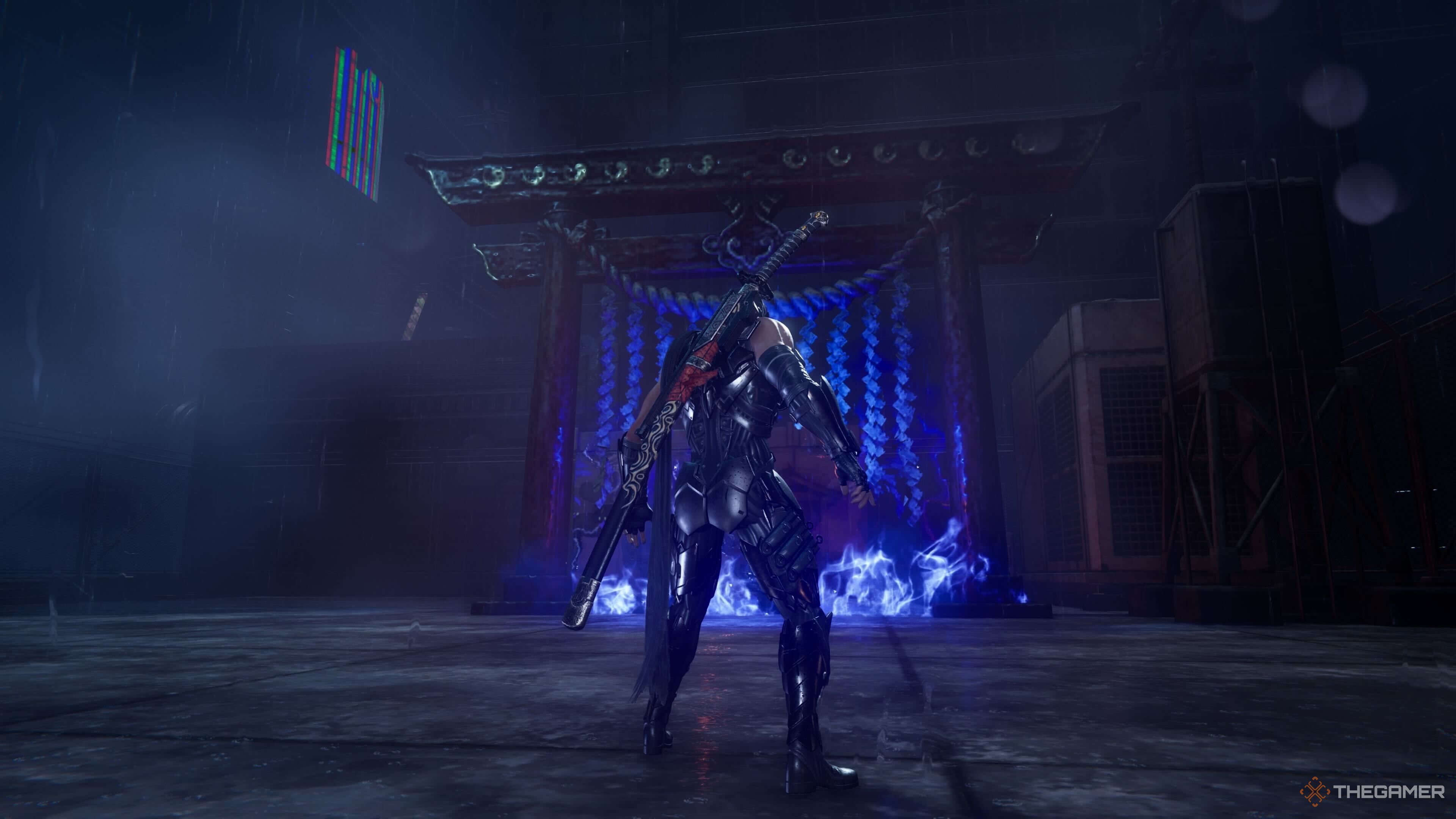 The Chapter 1 Purgatory gate in Ninja Gaiden 4.