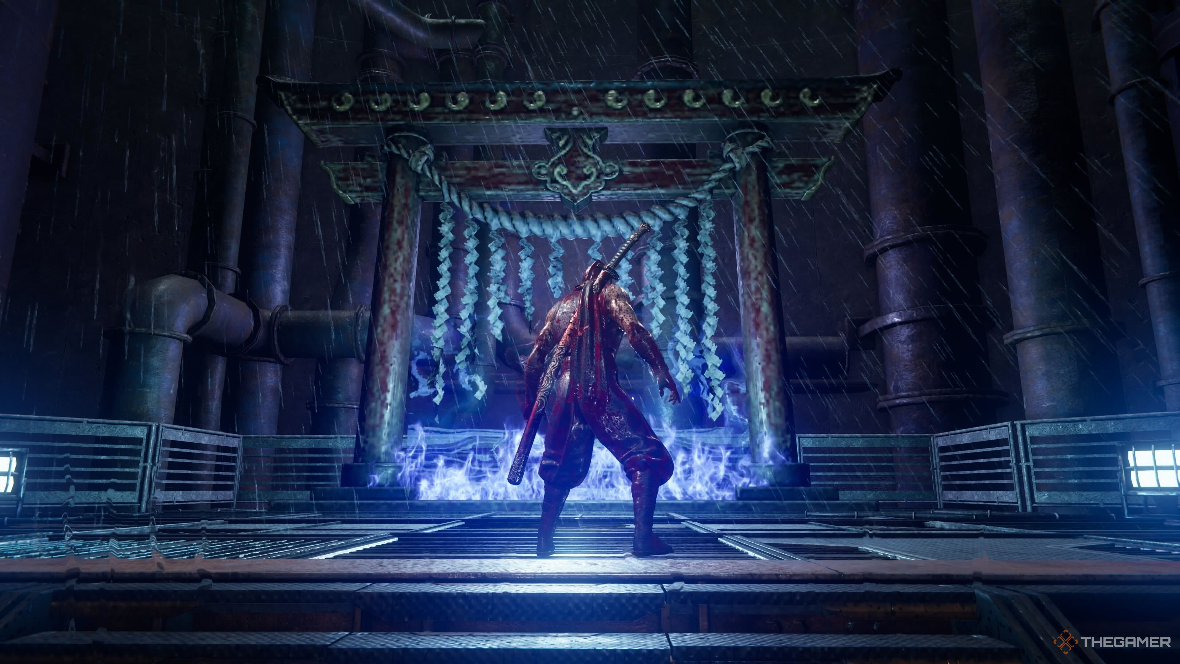 Ninja Gaiden 4's Chapter 8 Purgatory gate.
