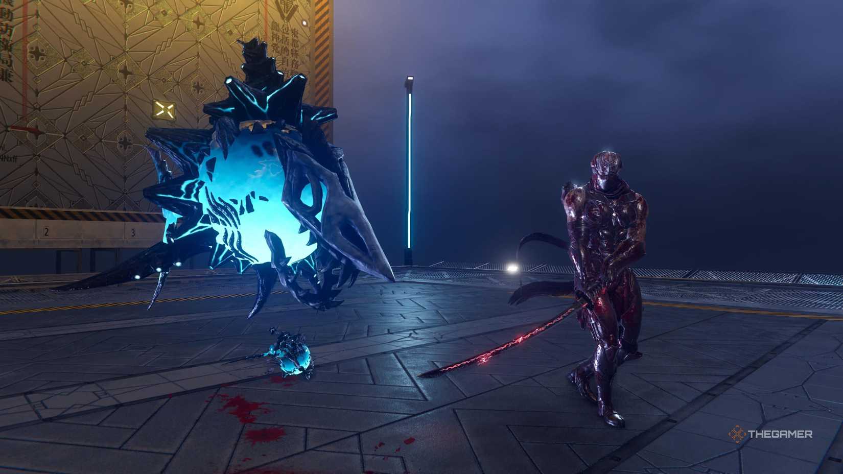 Ryu battles the ghost fish in Ninja Gaiden 4.