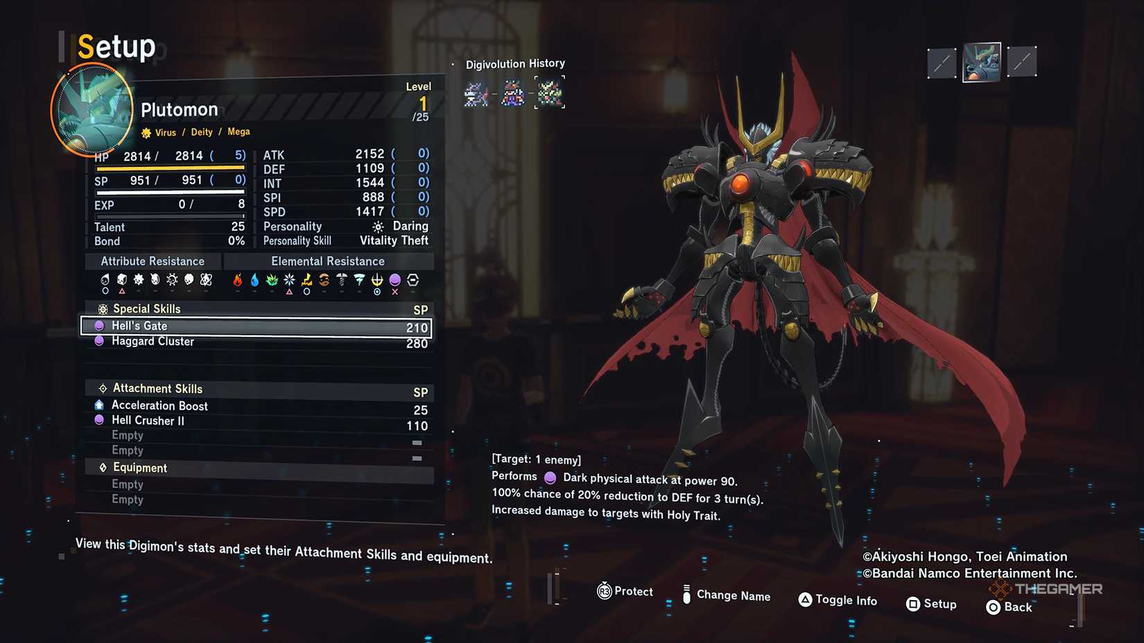 Plomon's statistics in Digimon Story Time Stranger.