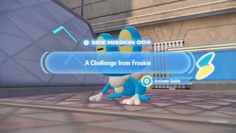 A challenge from Froakie in Pokemon Legends ZA.