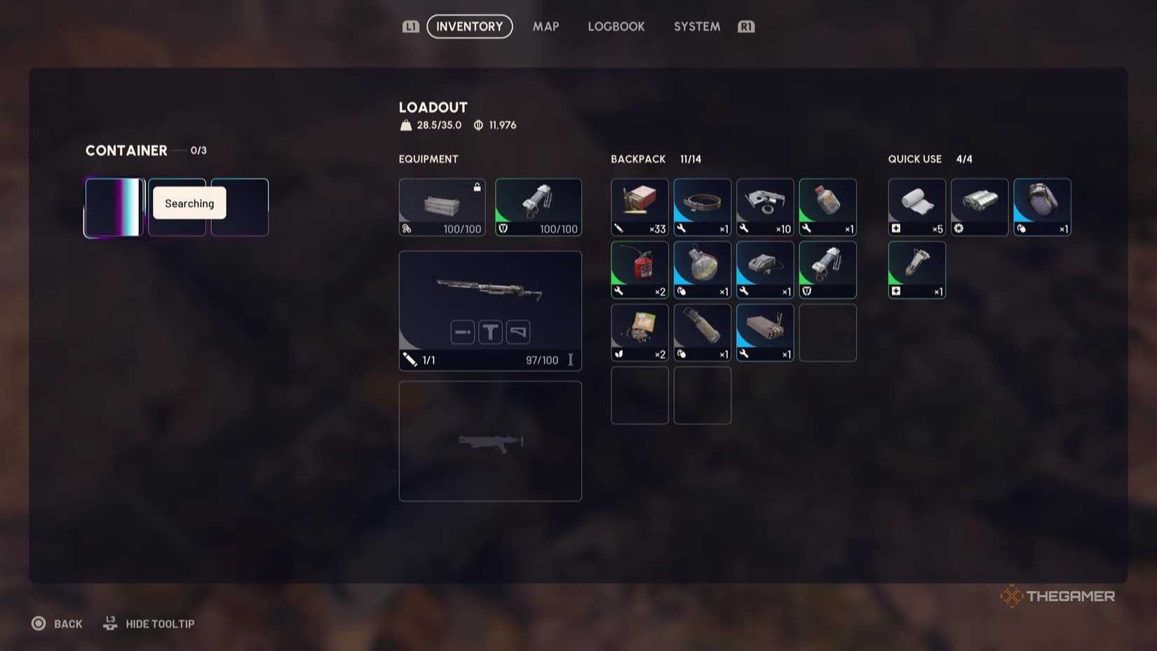 Searching a container in Arc Raiders.