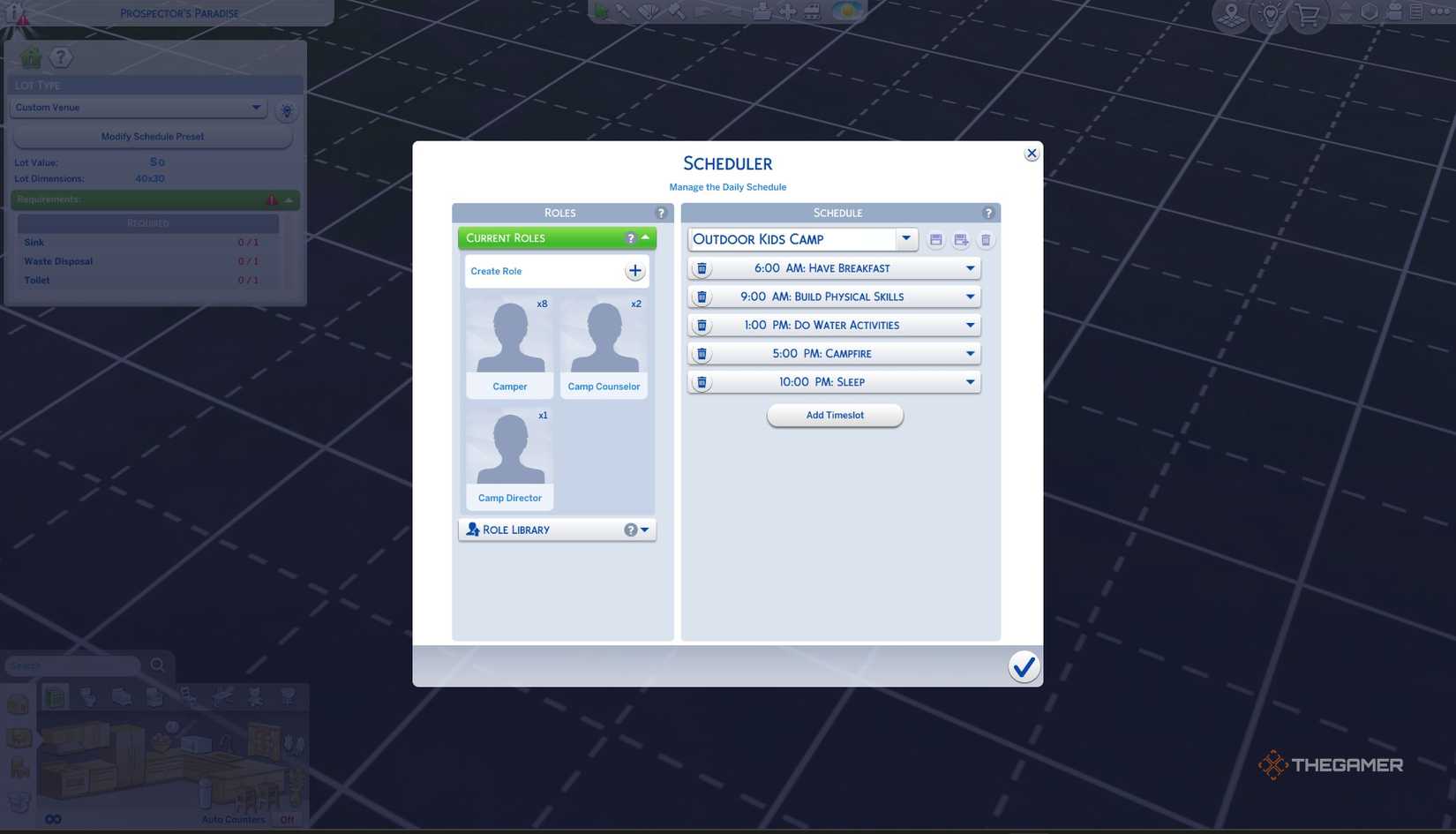 Set customized presidential schedule in SIMS 4 Adventure.