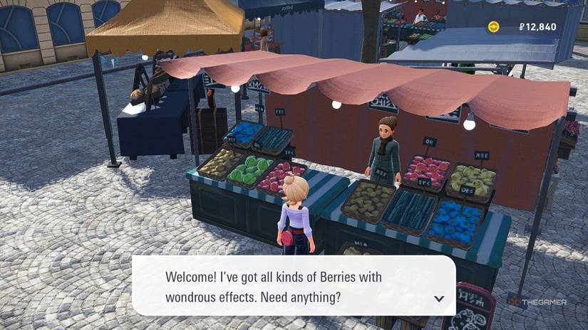 Shop the stand with Barry with Pokemon Trainer in Pokemon Legends ZA.