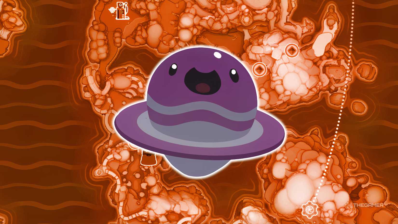 Slime Rancher 2 Dervish slime collage on a map.