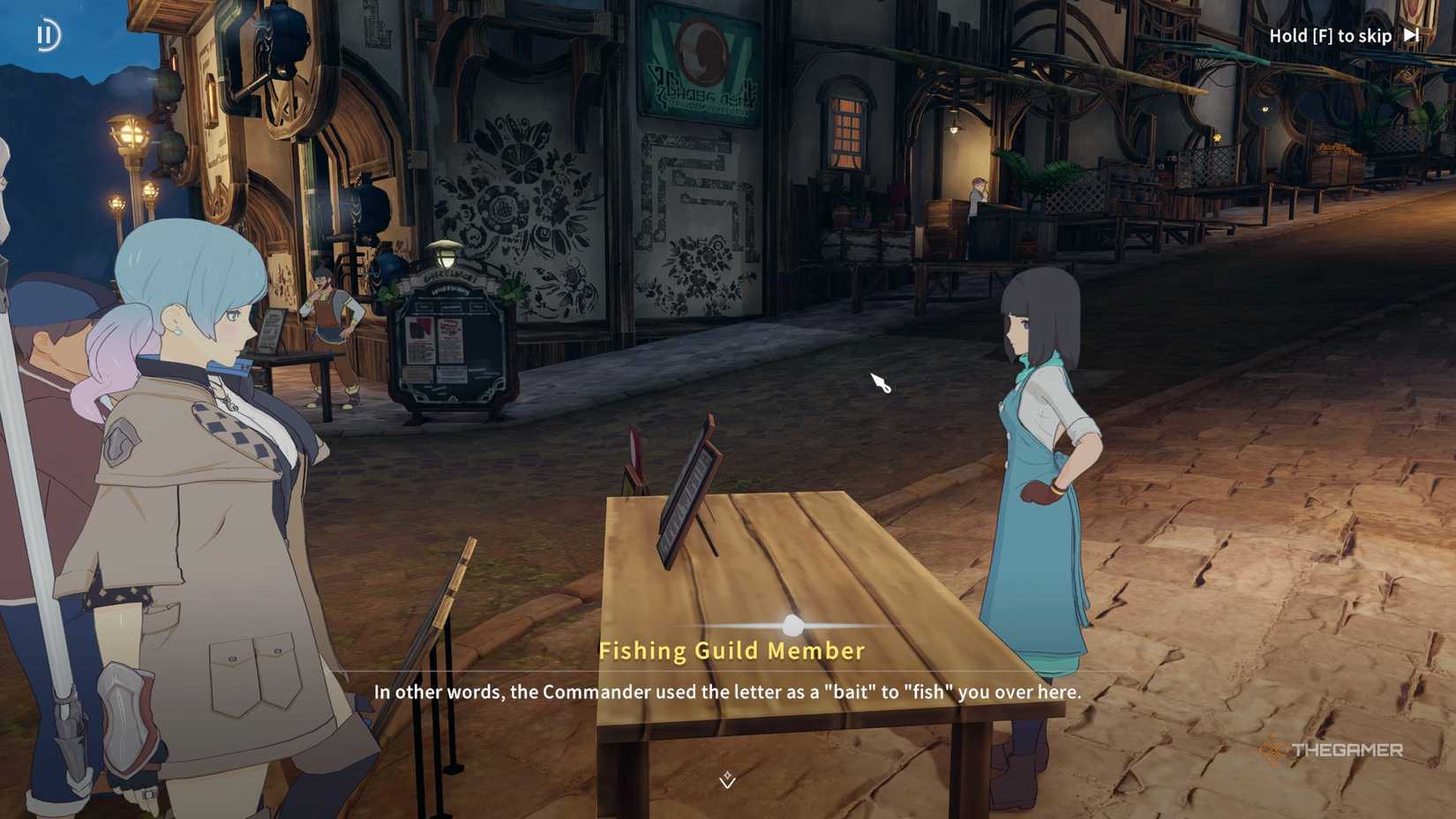 Talk to the Fishing Guild member before unlocking the fishing in Blue Protocol Star Resonance.-1