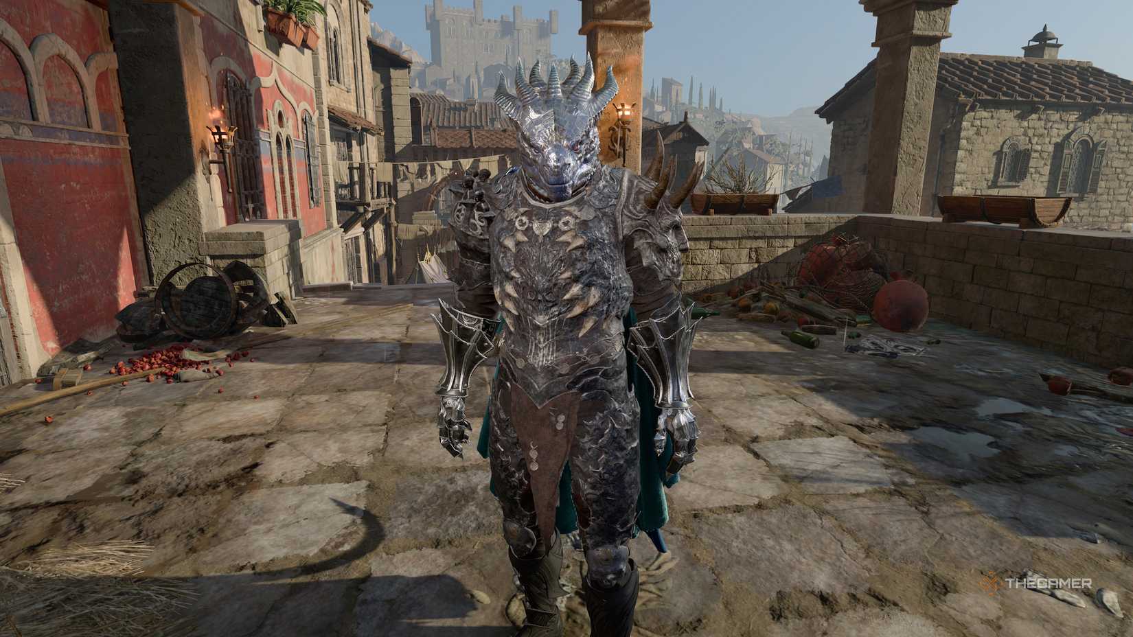 Tav wearing Helldusk Armor in Baldur's Gate 3.