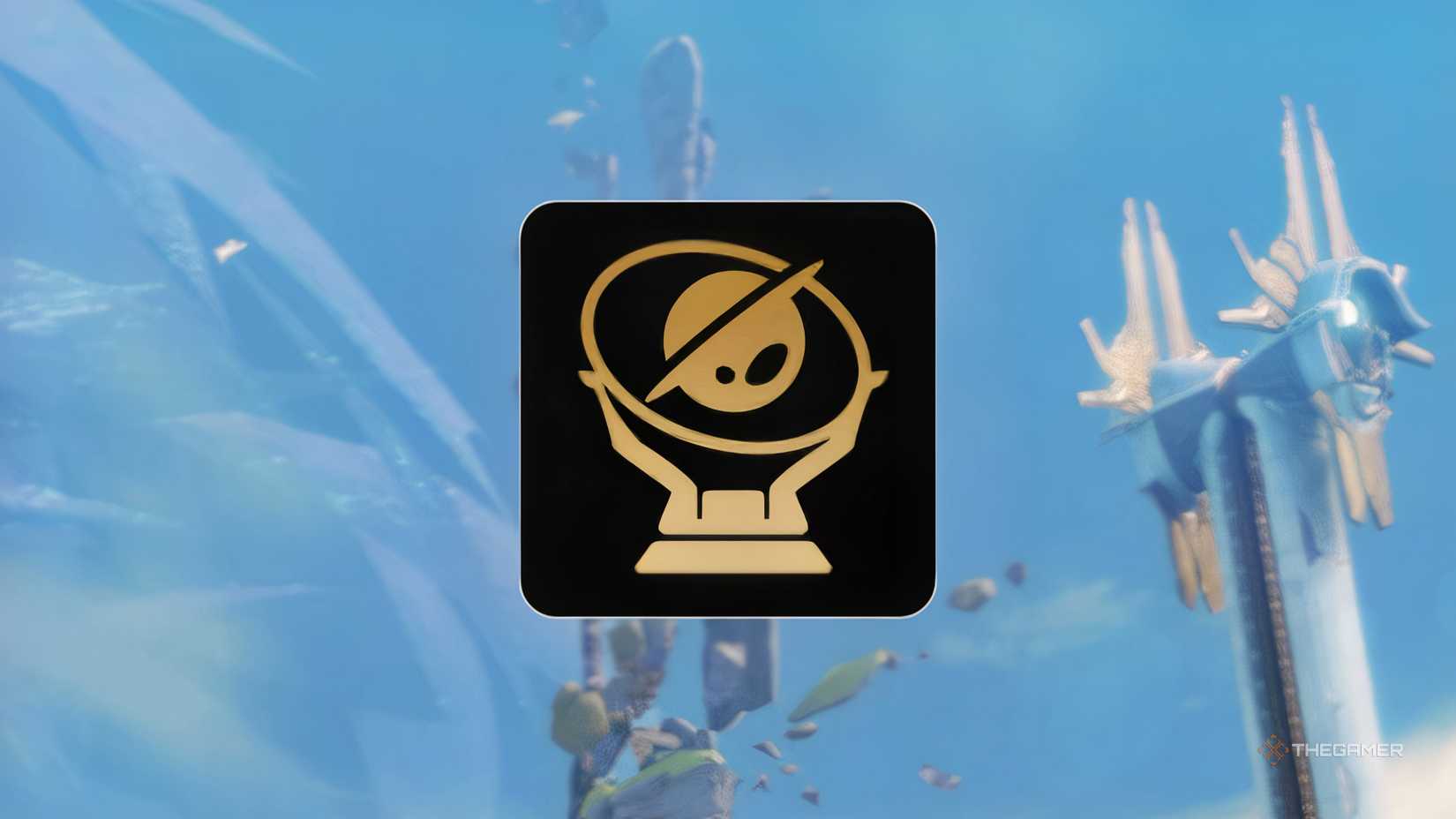 The logo for the Gemcrafting life skill in Blue Protocol Star Resonance in front of an image from the game.