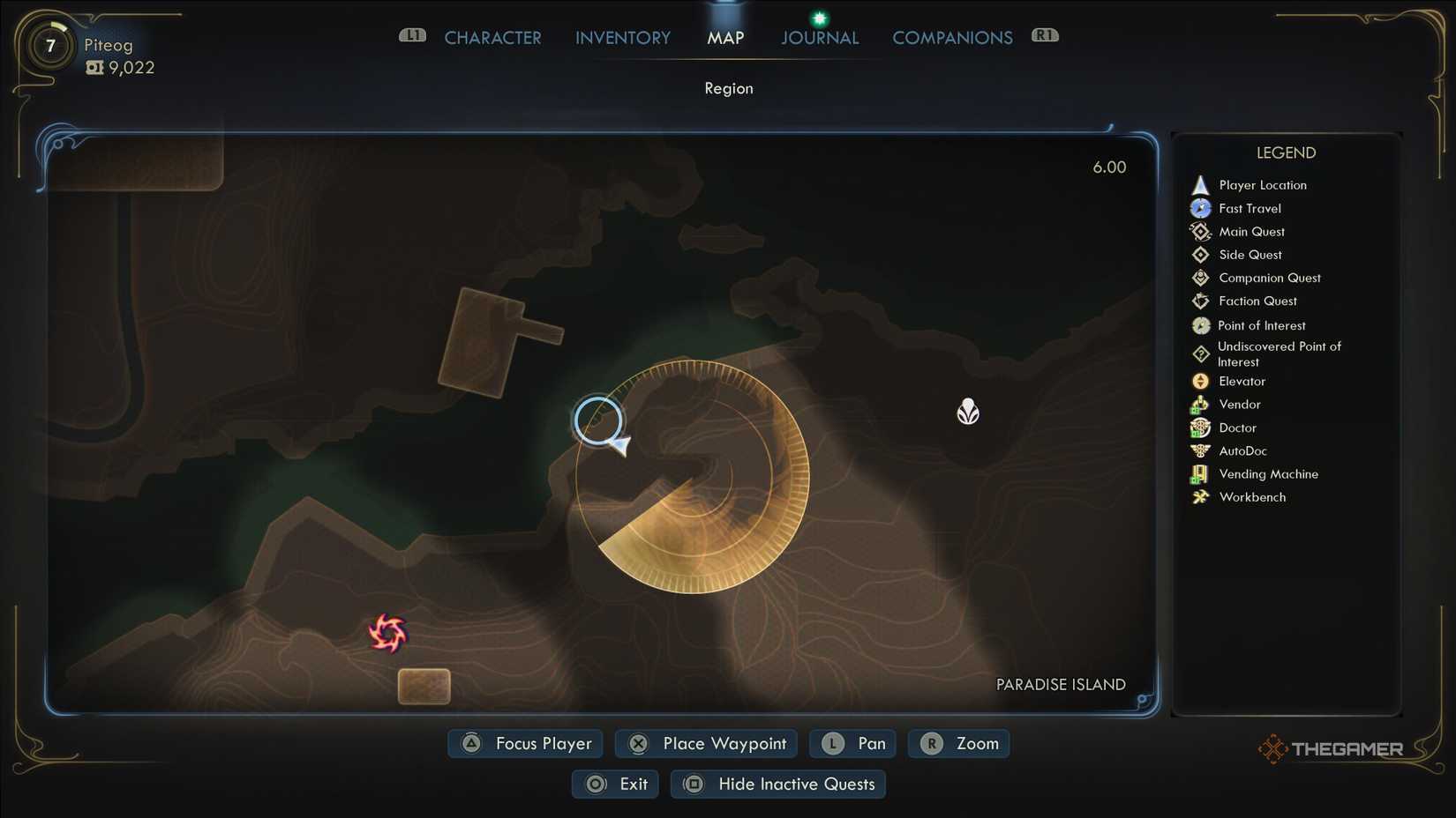 Location of Red Spore Samples in The Outer Worlds 2.