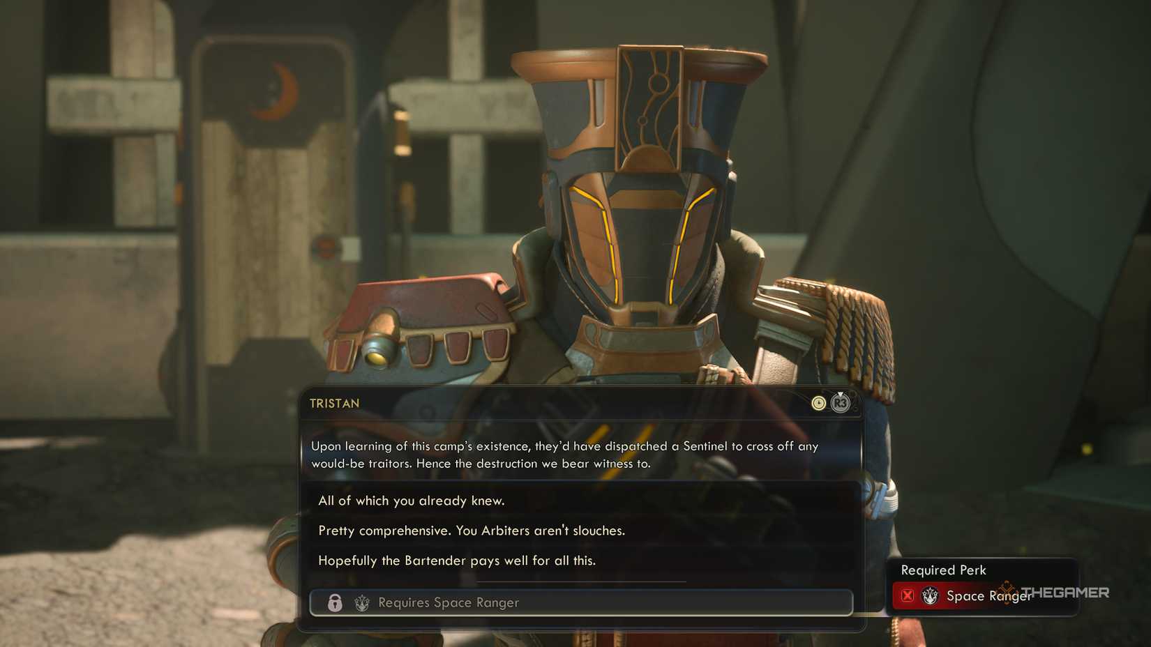 هو برای استخدام تریستان در دنیای بیرونی 2 7 استنتاج تریستان در مورد اردوگاه پناهندگان در دنیای بیرون 2.