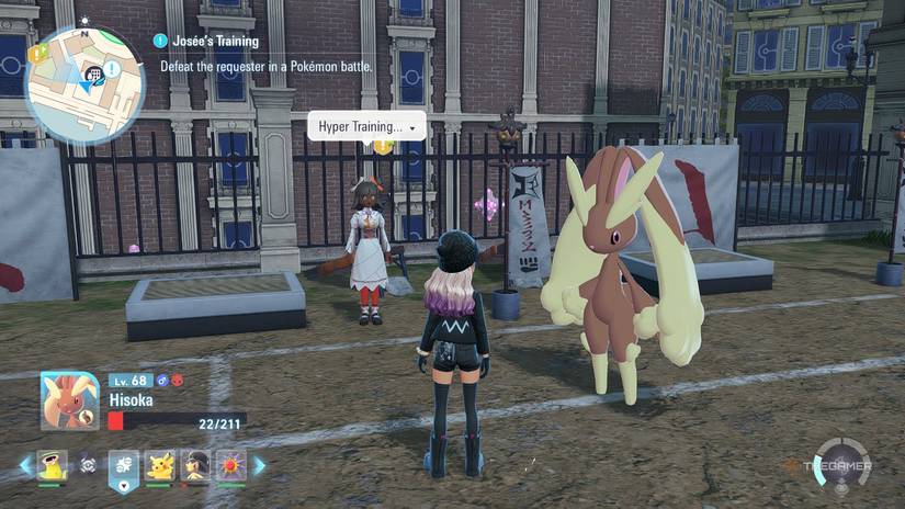 A trainer standing in the Justic Dojo in Pokemon Legends: ZA.