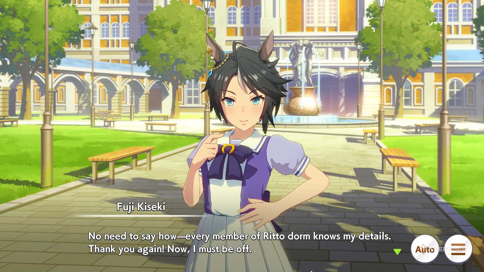 Umamus Me Pretty Derby Fujikiseki tells you how to contact the dormitory.