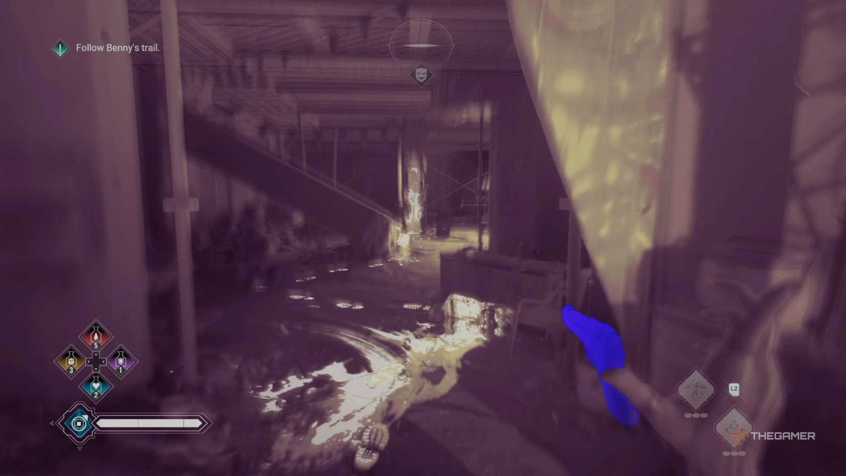 Vampire The Masquerade Bloodlines 2 Benny's trail in construction site.