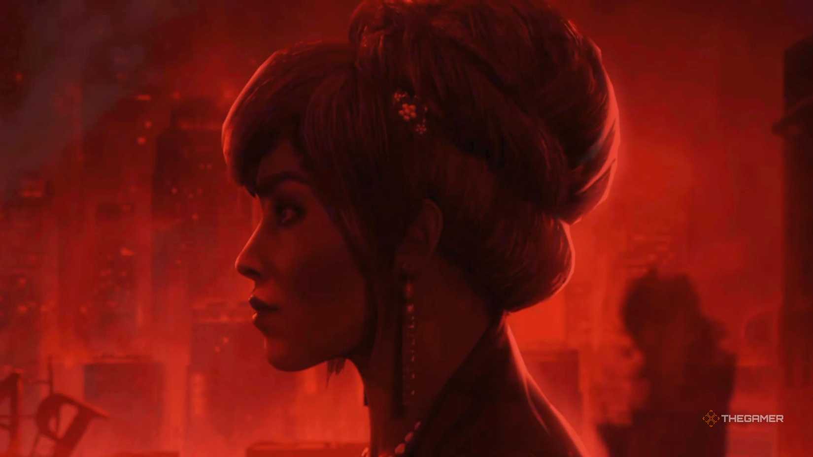 Vampire The Masquerade Bloodlines 2 character side profile from the start cutscene.-1