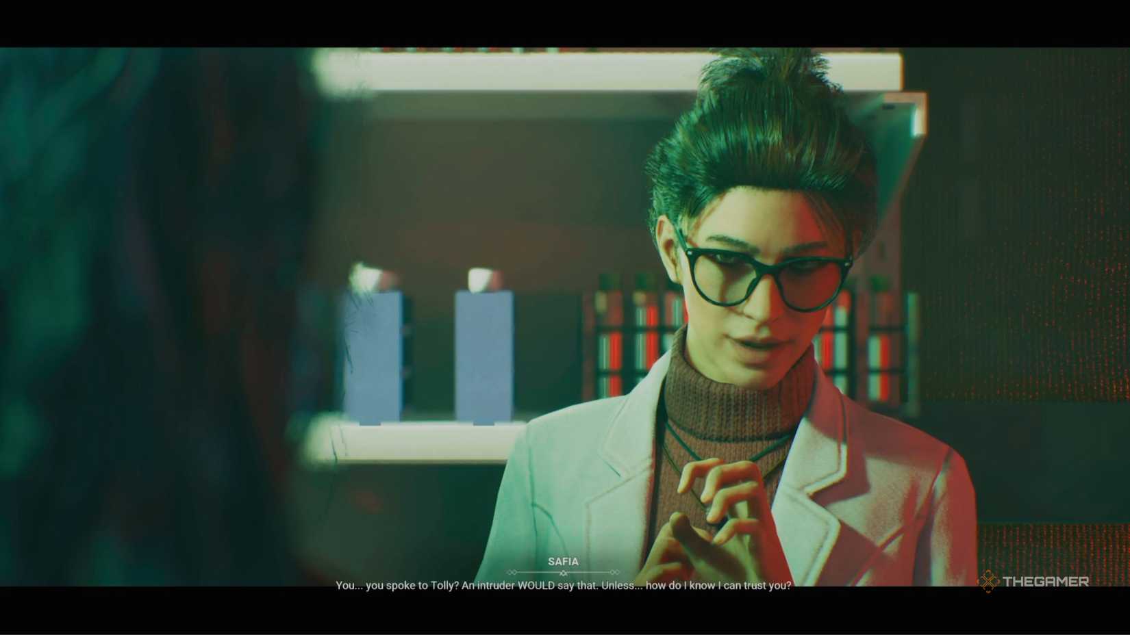 Vampire The Masquerade Bloodlines 2 dialogue with Safia.