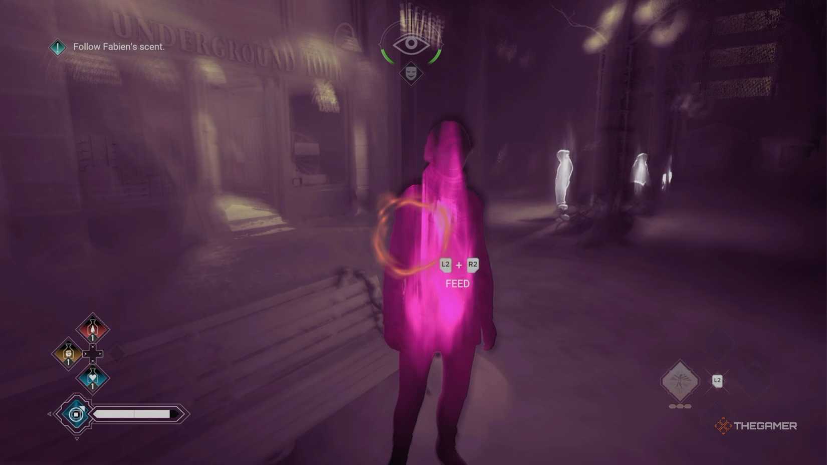 Vampire The Masquerade Bloodlines 2 man with a colorful heart.