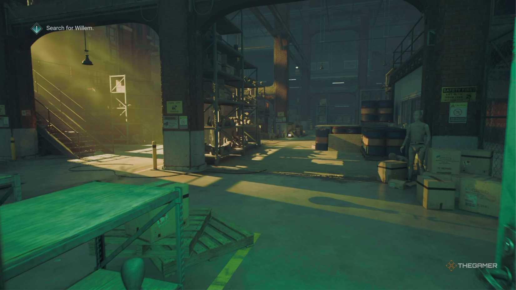 Vampire The Masquerade Bloodlines 2 inside the plastic factory.