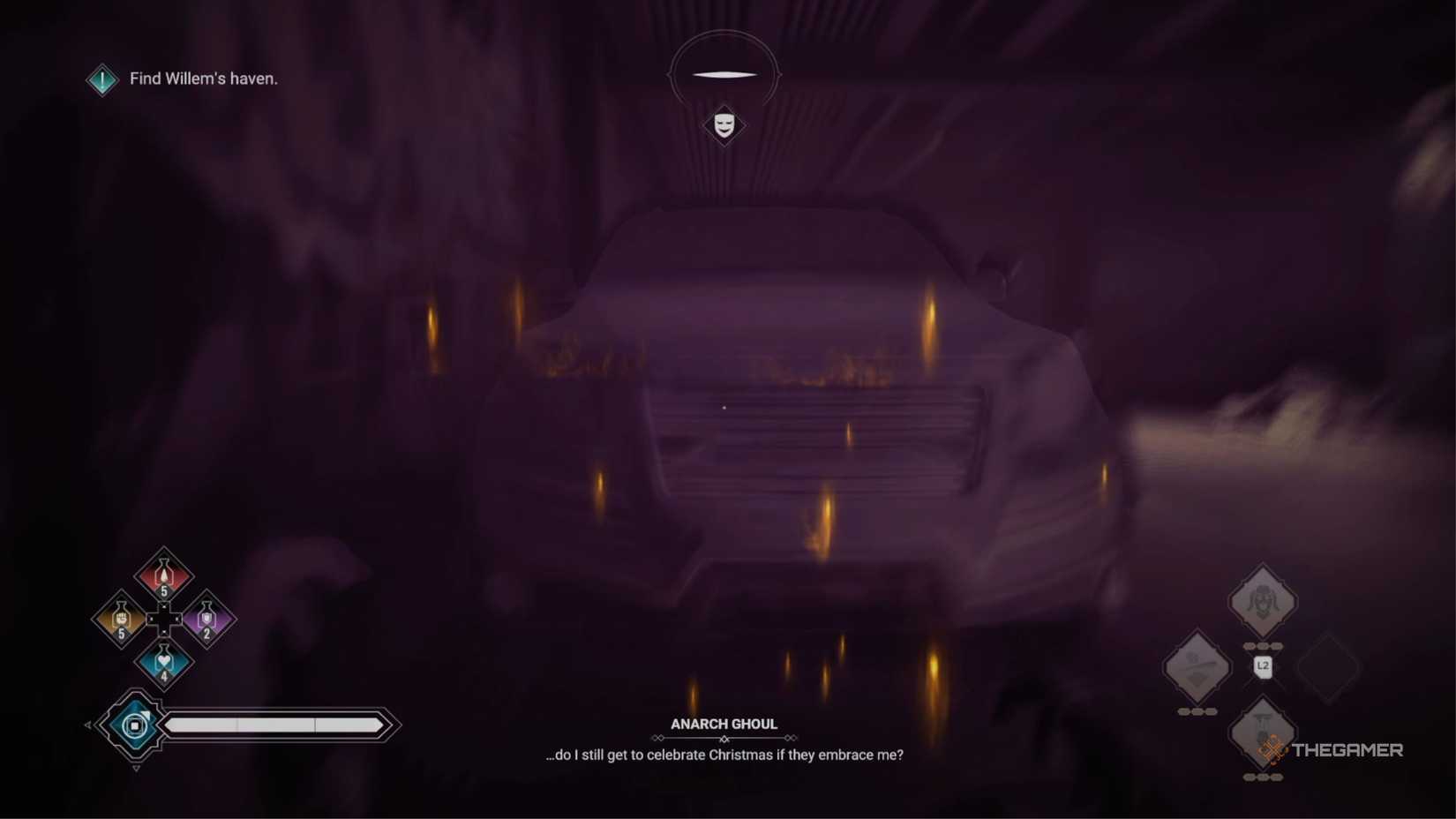 Vampire The Masquerade Bloodlines 2 parking garage with lots of enemies.