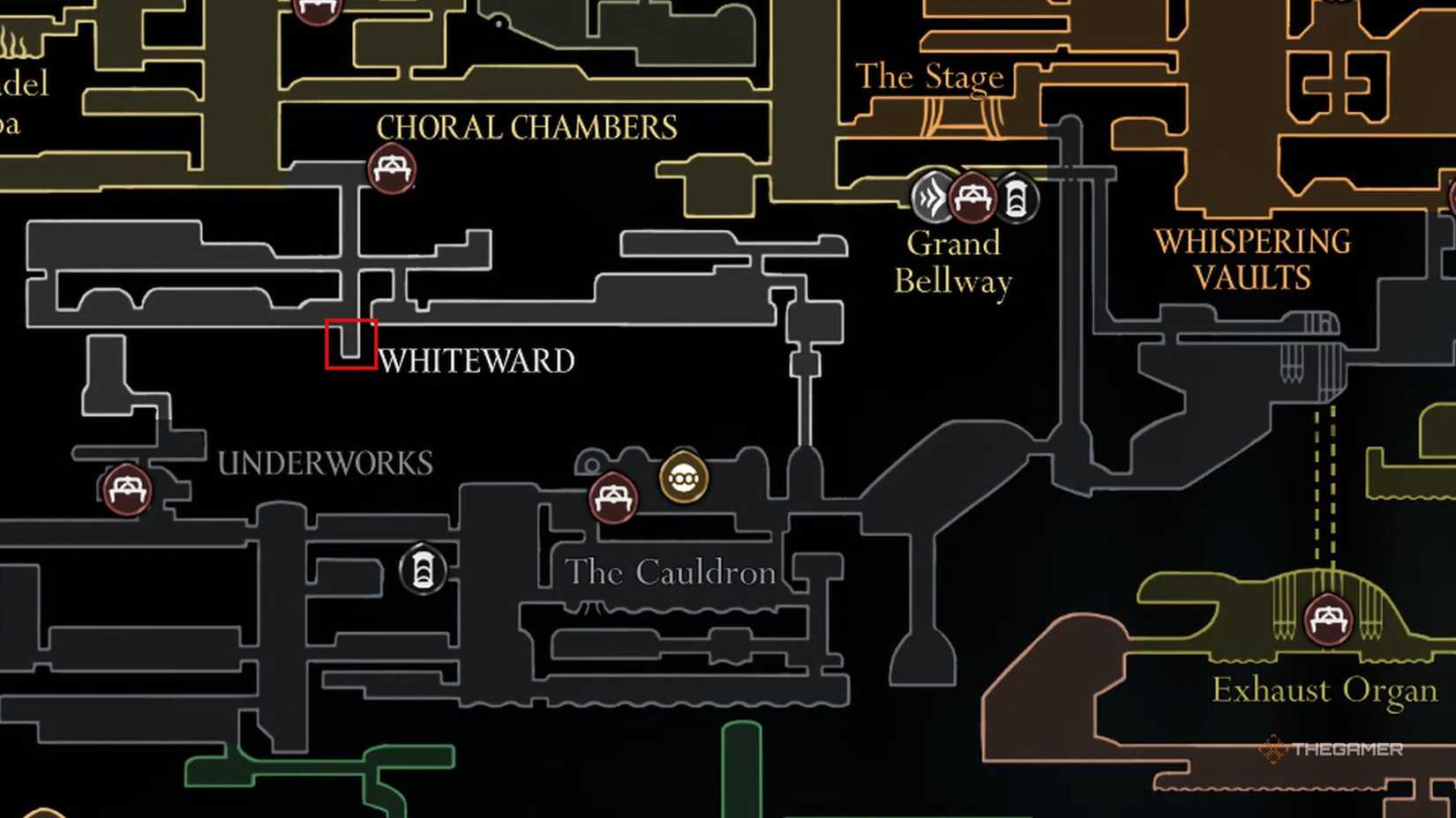Hollow Knight: Whiteward Spool fragment location for Silksong.