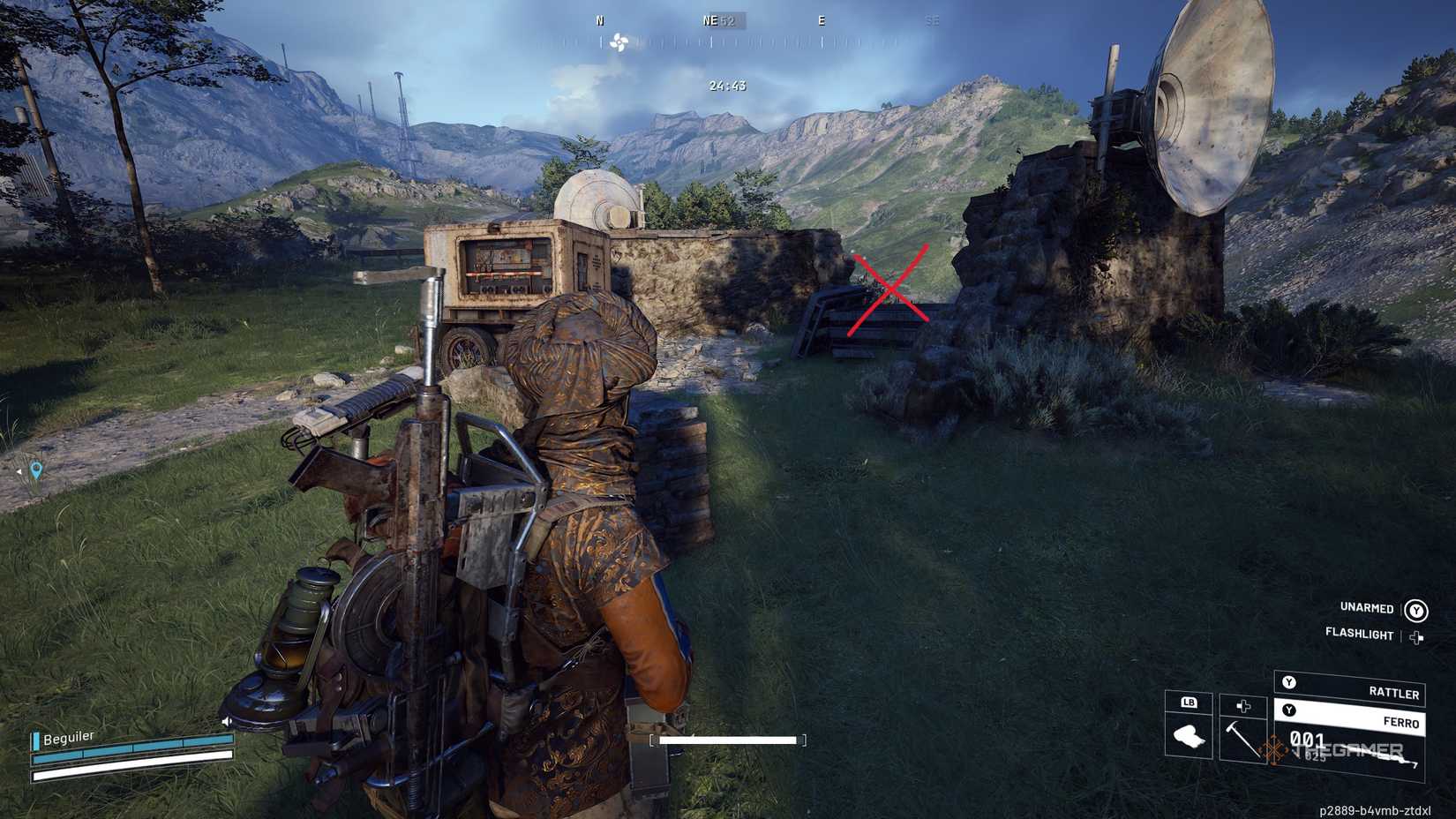 A player looking for the Ancient Fort batteries in Arc Raiders.