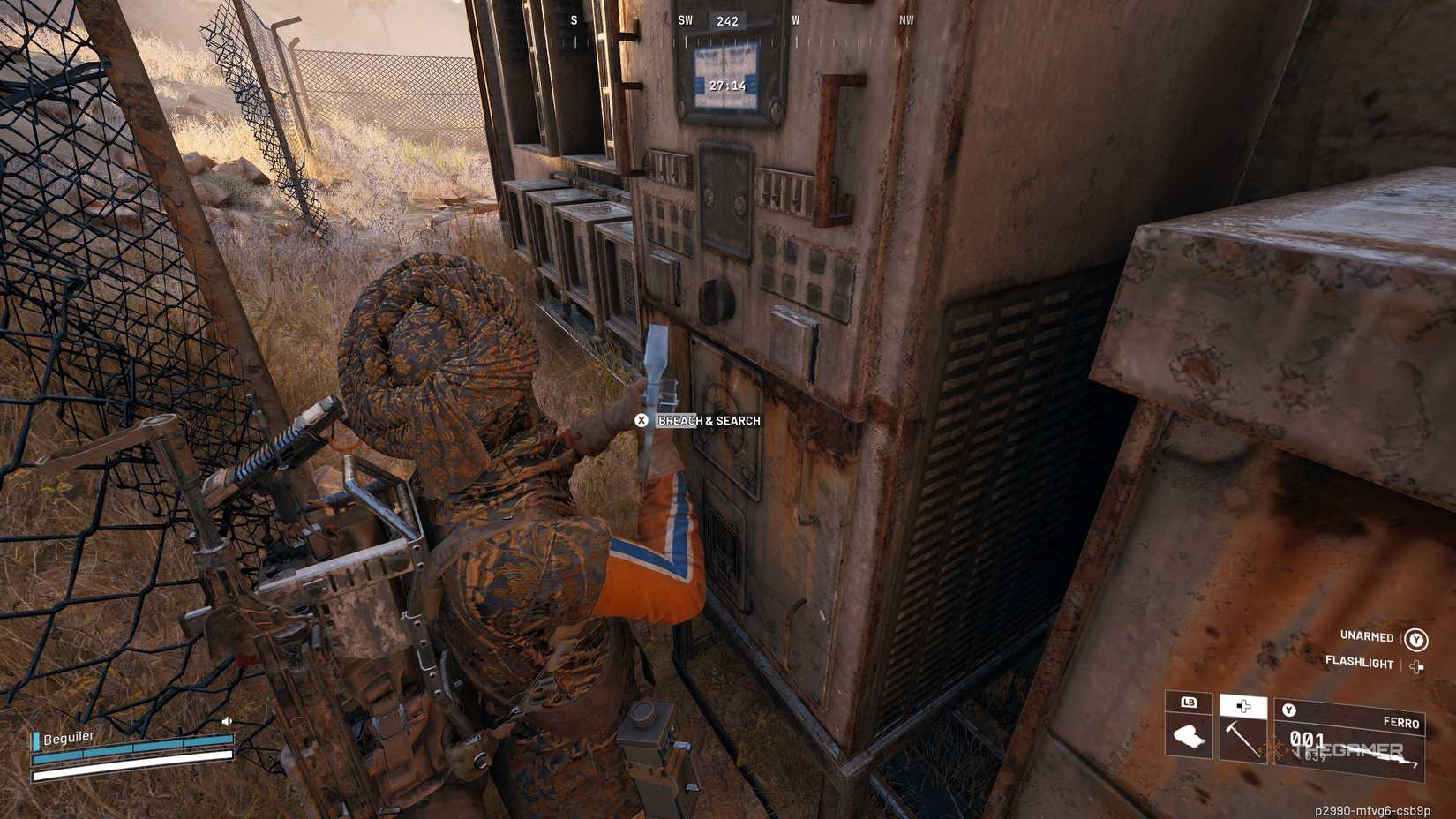 This is the player looking for the lightbulb in Arc Raiders. 