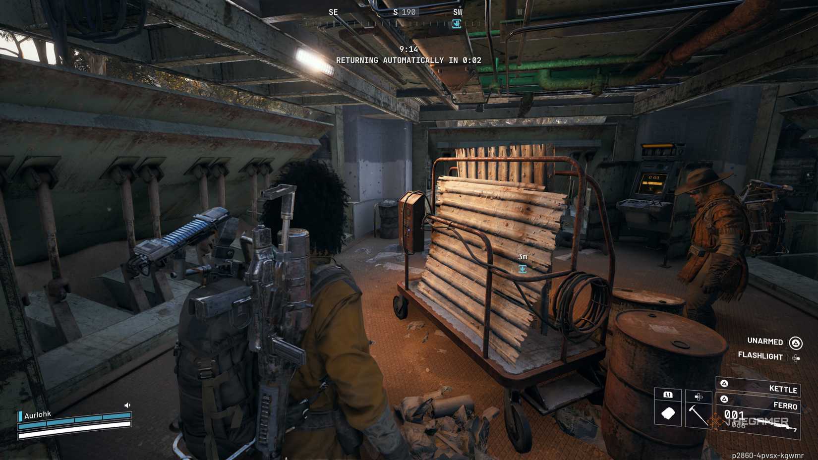 Player Raider pulls out with others after running in while the doors are closing in Arc Raiders.