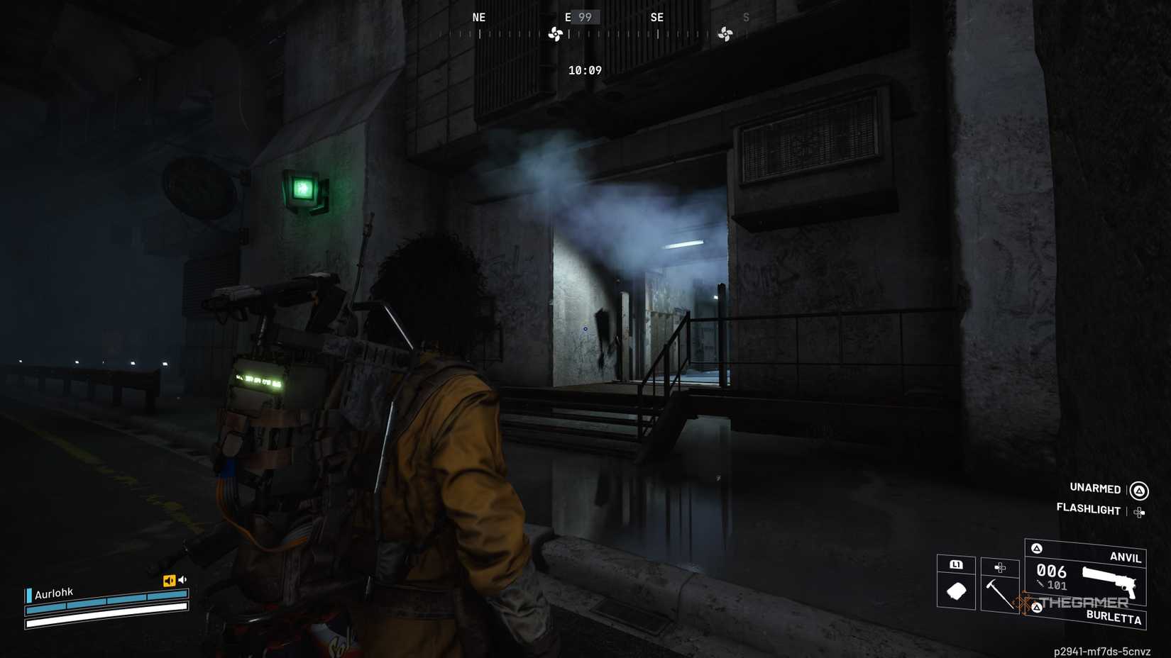 Player raiders look at a maintenance room near the entrance to the traffic tunnel in Arc Raiders.