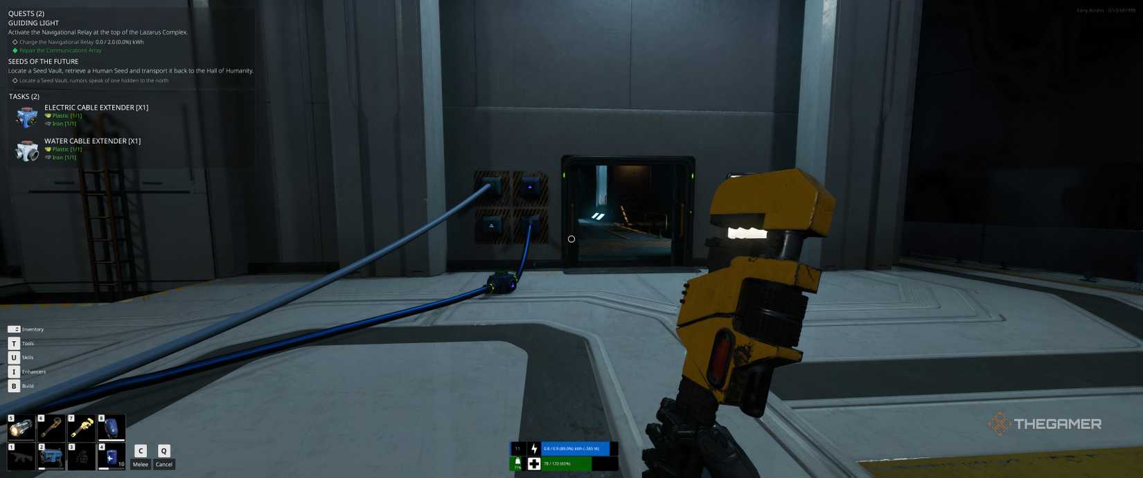 Water supply in The Last Caretaker.