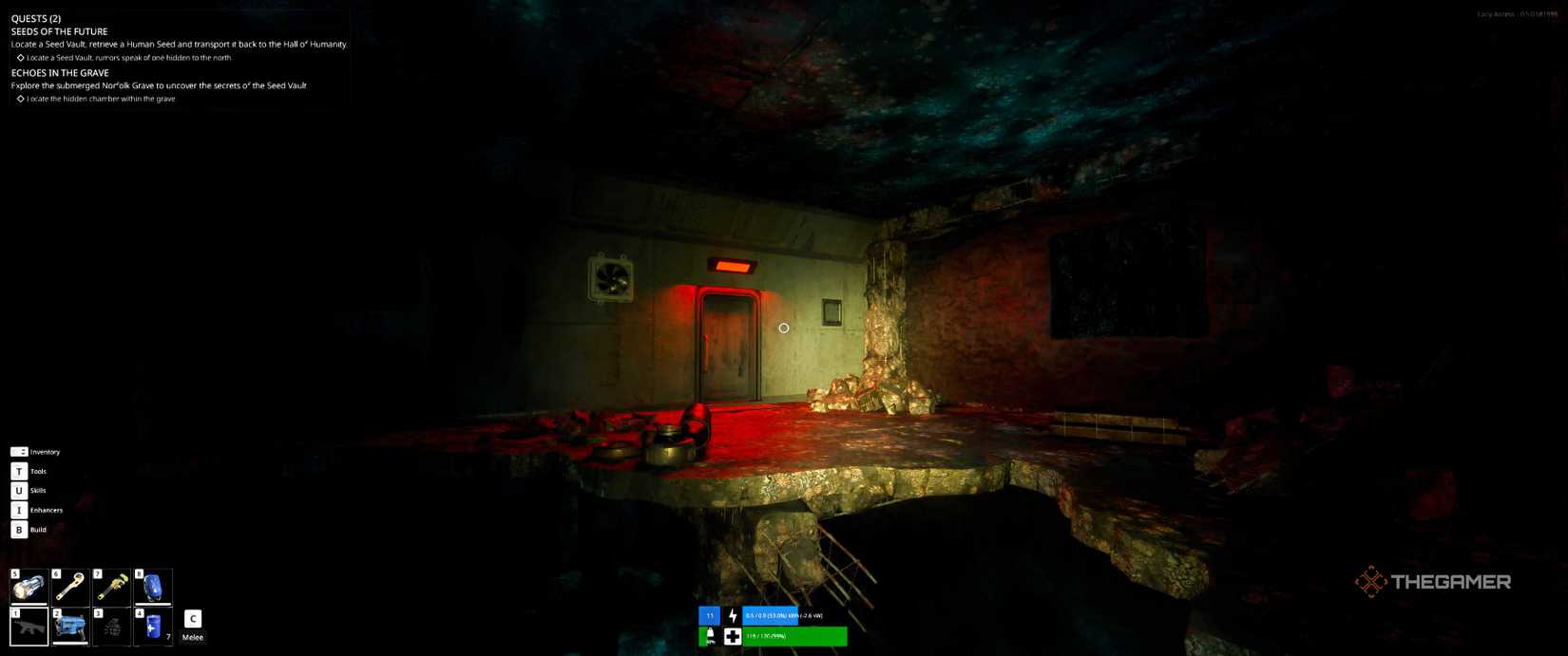 Second floor door in Norfolk Graves in The Last Caretaker.