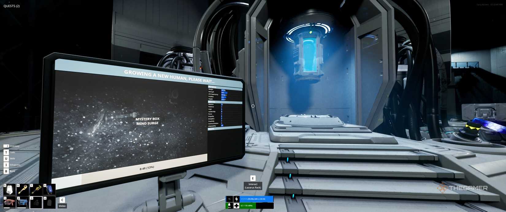 The final stage of human growth in The Last Caretaker.