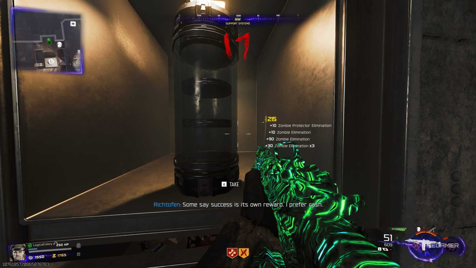 Black Ops 7 players pick up a can.