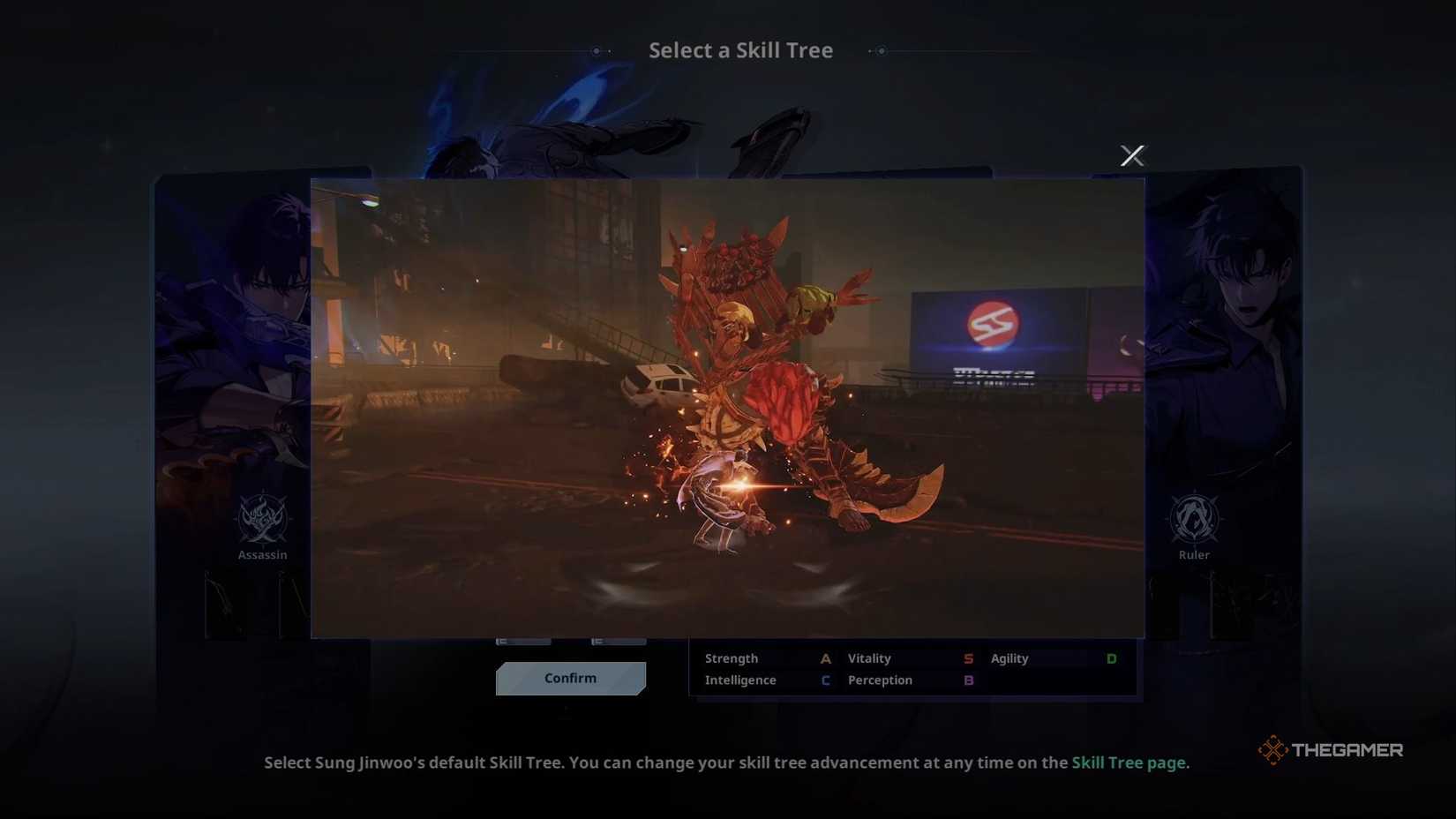 A combat trailer for a class in Solo Leveling Arise Overdrive.