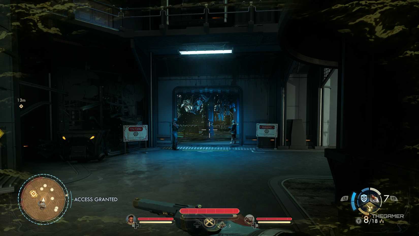 A gas-filled device in The Outer Worlds 2.