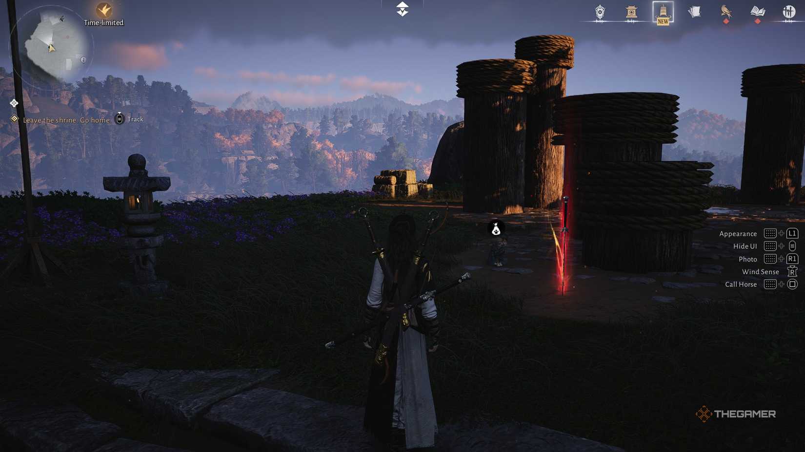 Meow meow the cat and the sword in Where Winds Meet.