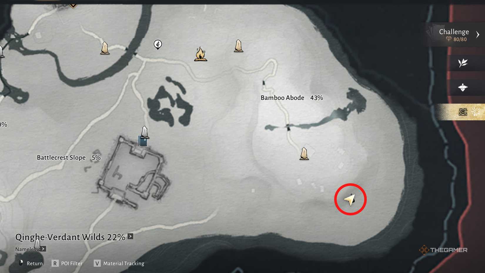 A meow-meow place near the bamboo dwelling in Where Winds Meet.