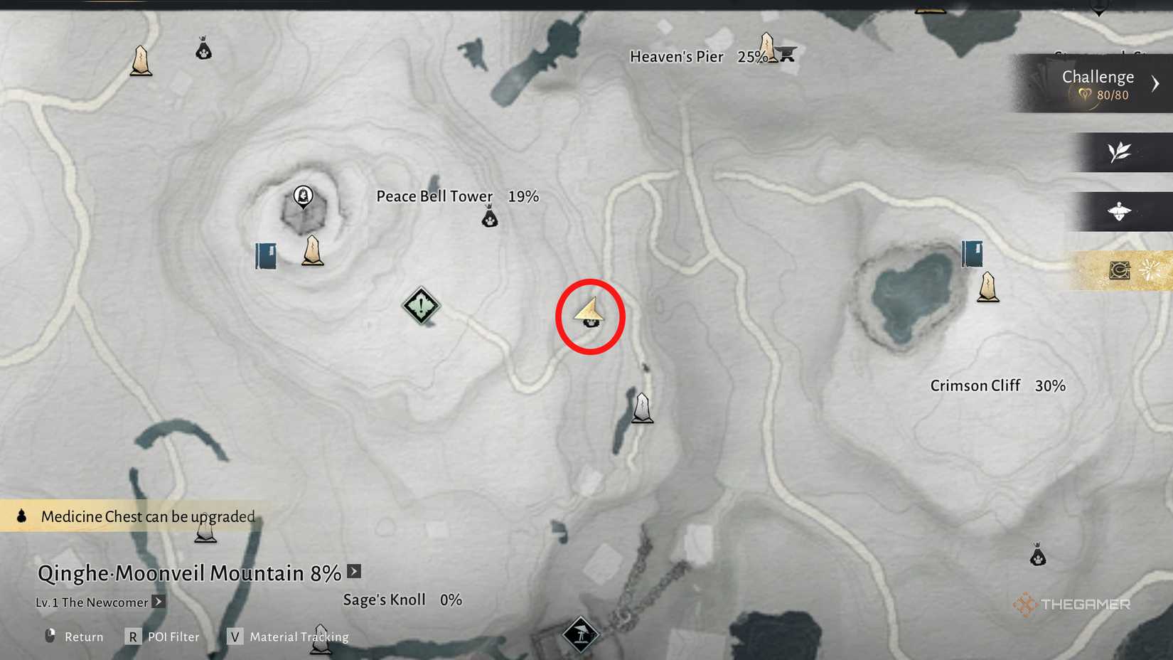 A meow-meow location near the Peace Clock Tower in Where Winds Meet.