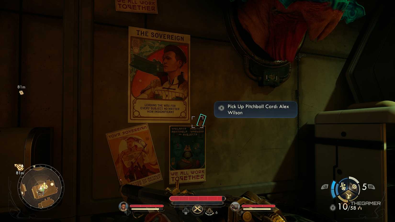 Alex Wilson's Pitchball card in The Outer Worlds 2.
