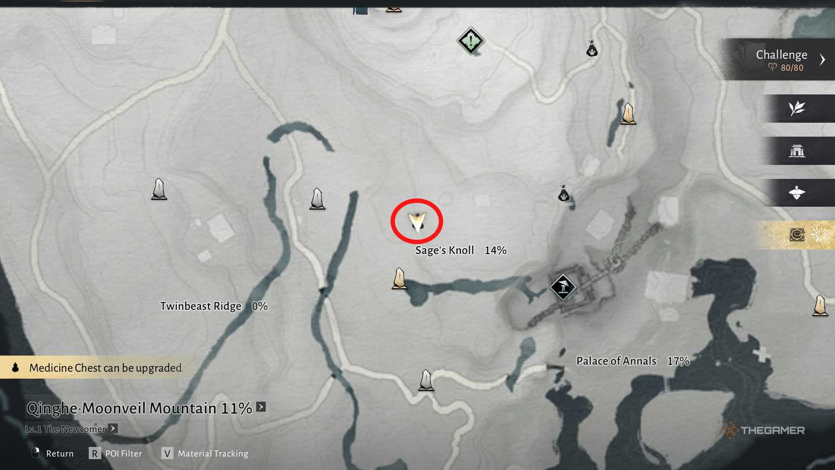 Another meow meow location near the knoll is said in Where Winds Meet.