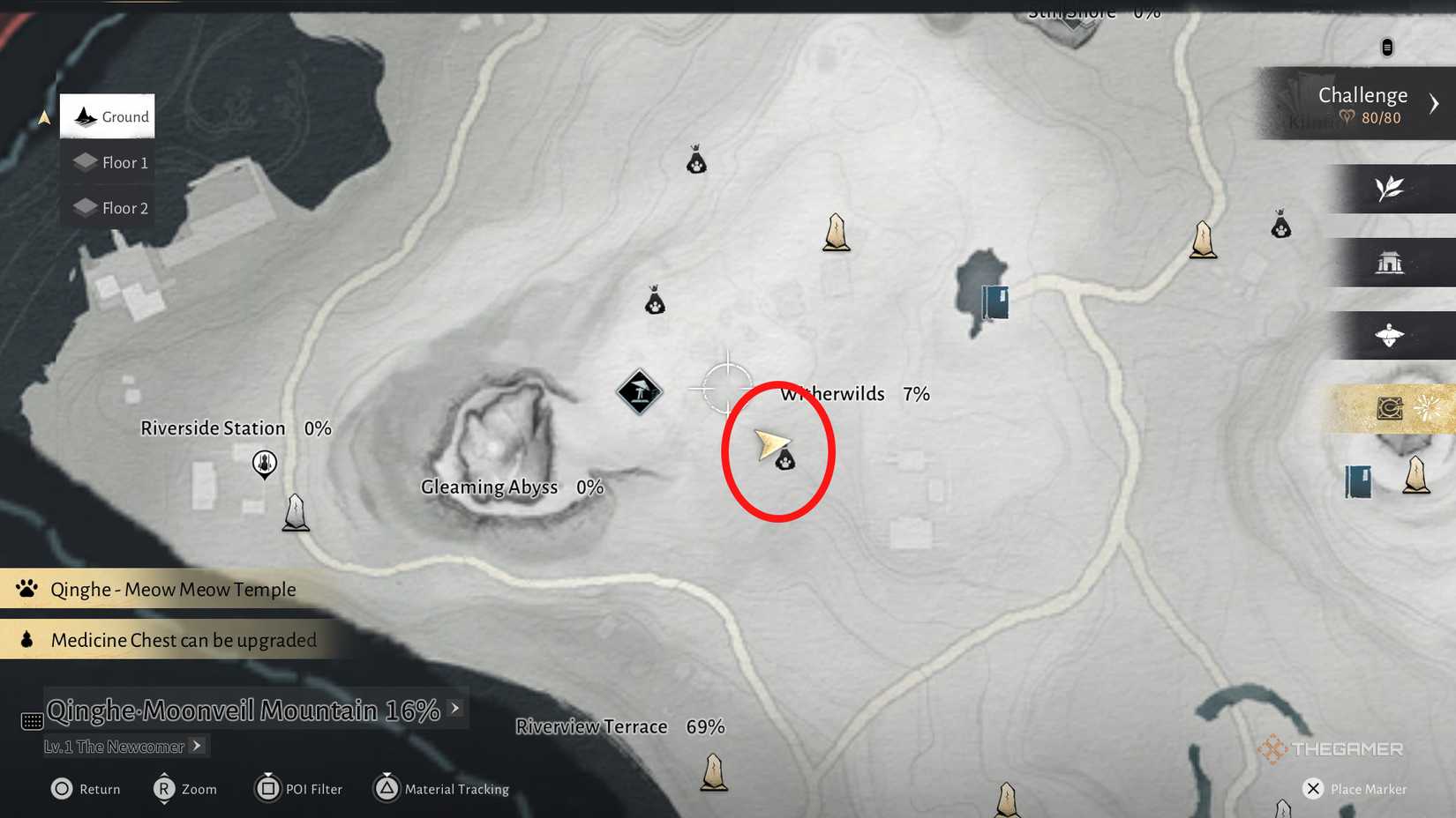 Another puzzle near the wilderness in Where Winds Meet.