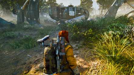 Arc Raiders A raider in an area by a ruin.