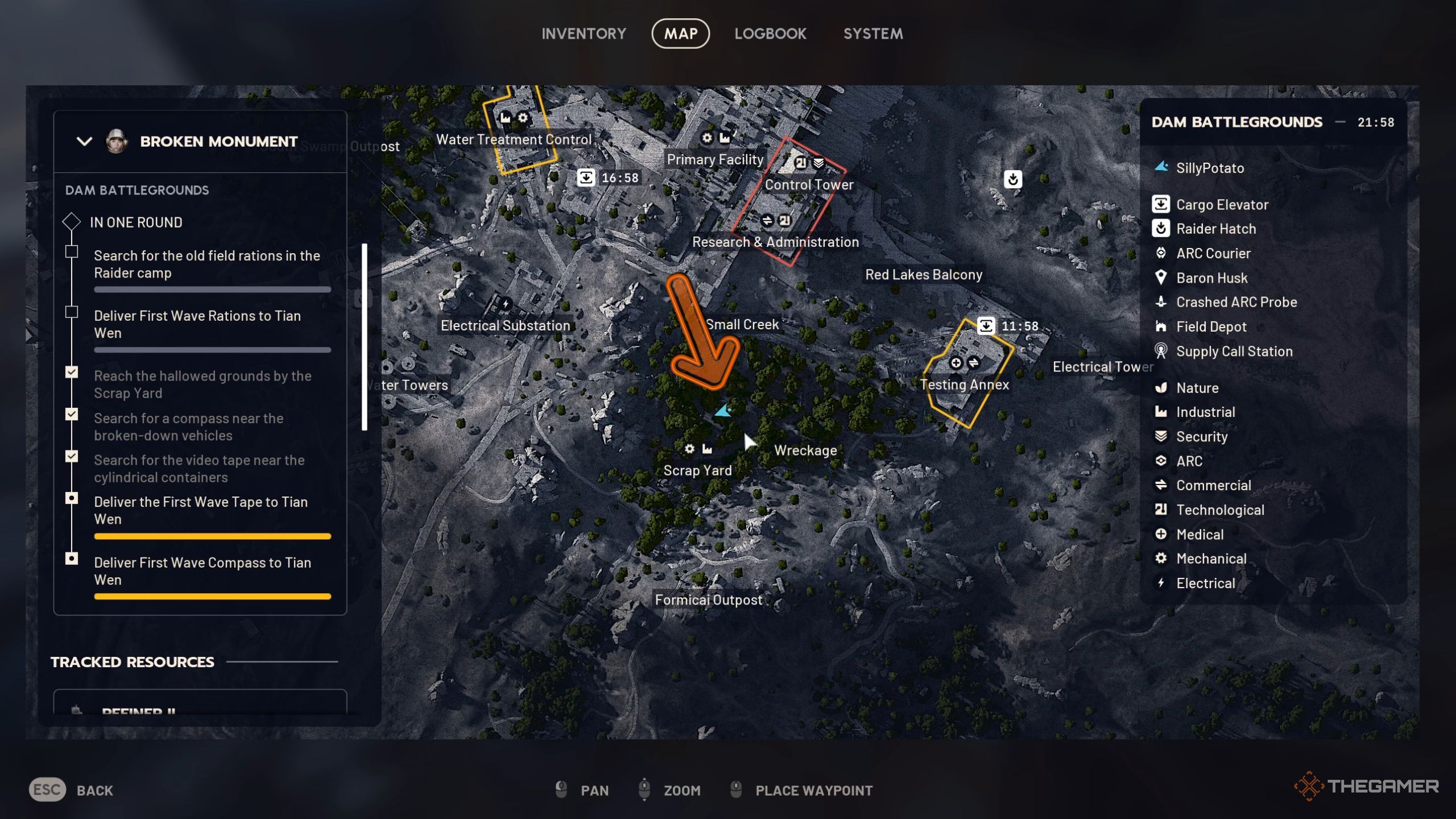 Where To Find Compass, Tape, And Rations In Broken Monument In Arc Raiders