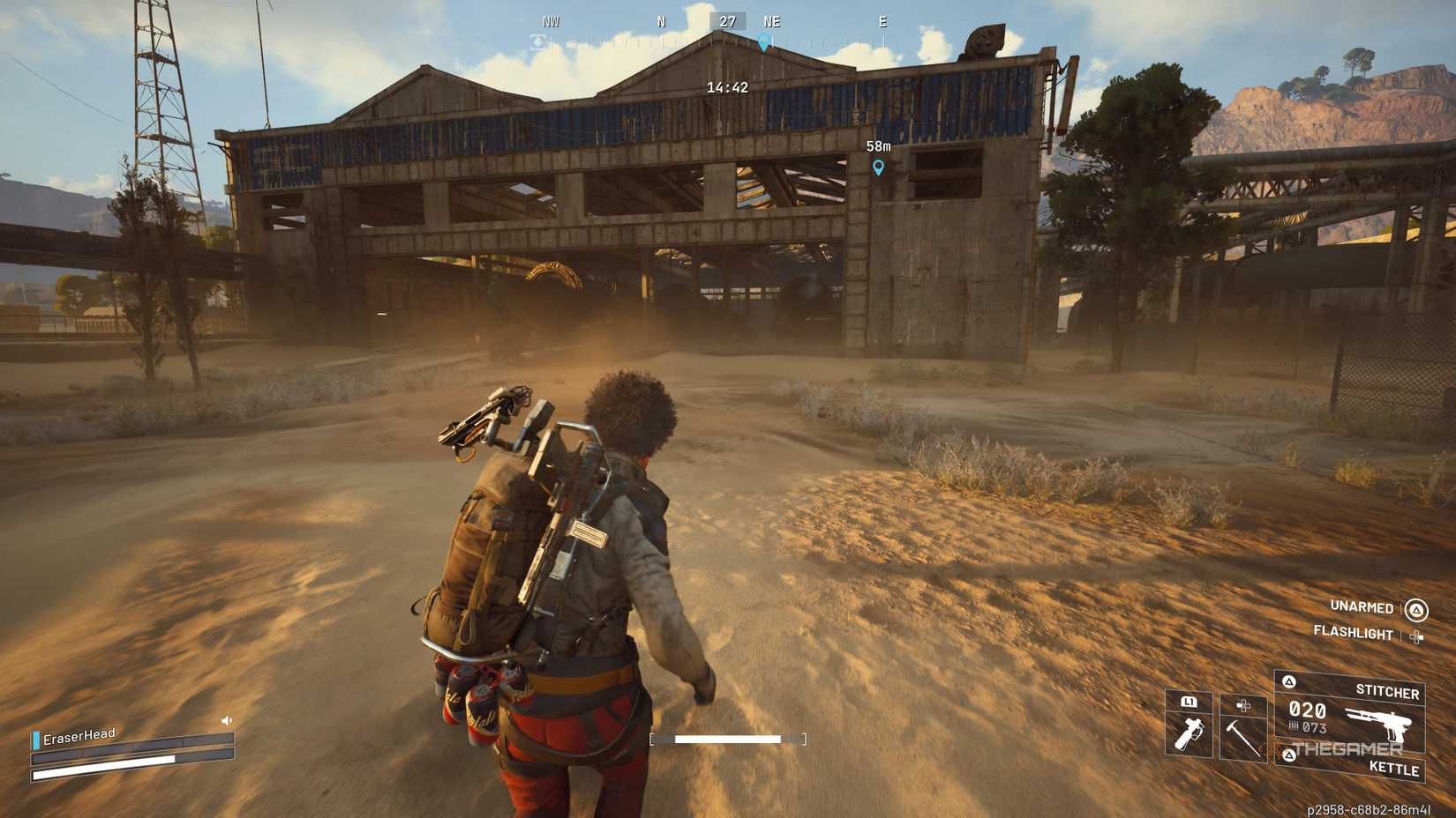 Player looking at the main entrance to the rocket assembly in Arc Raiders.