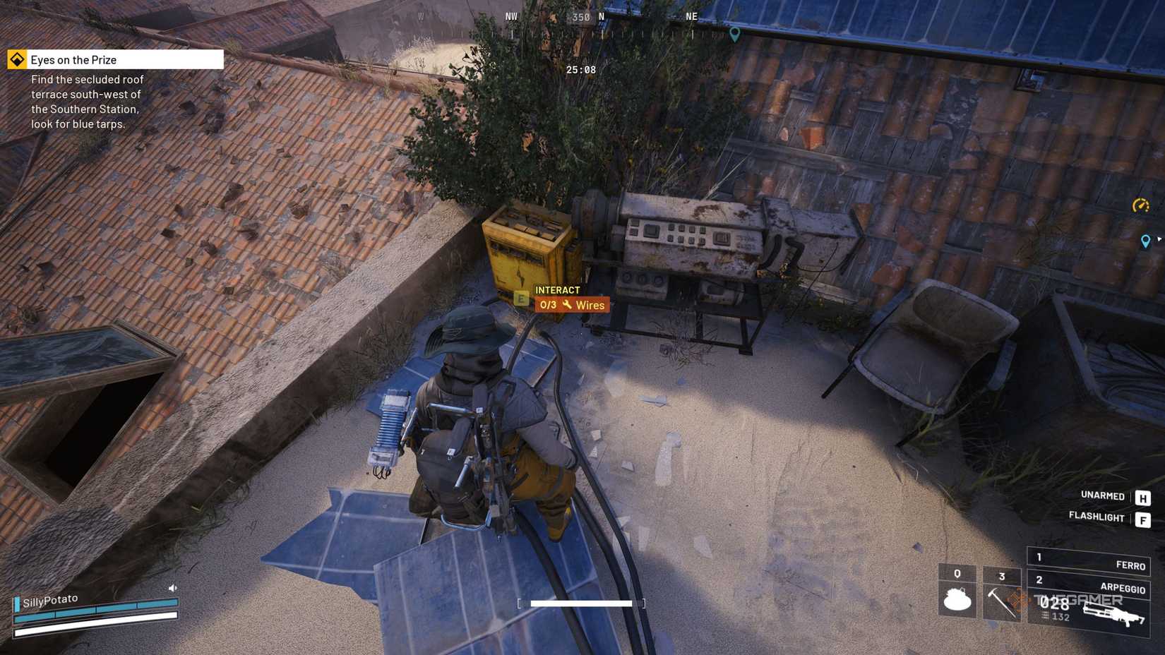 Arc Raiders connect Tian Wen's solar panel.