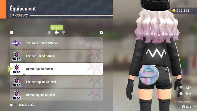 Aurora Round Satchel at Equipement in Pokemon Legends: Z-A.