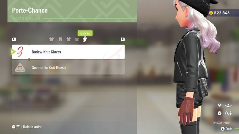 Budew Knit Gloves at Porte-chance in Pokemon Legends Z-A.