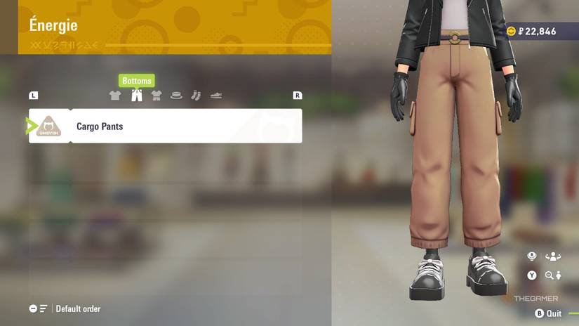 Cargo Pants at Energie in Pokemon Legends: Z-A.