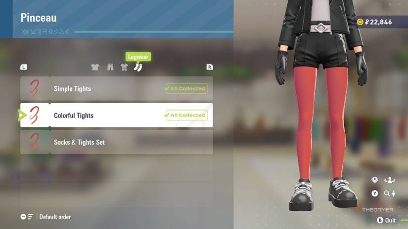 Colorful Tights at Pinceau in Pokemon Legends: Z-A.