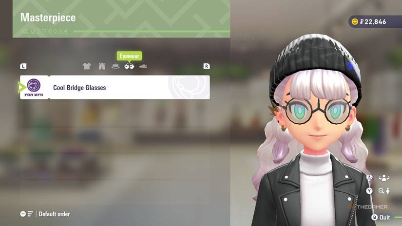 Cool Bridge Glasses at Masterpiece in Pokemon Legends: Z-A.