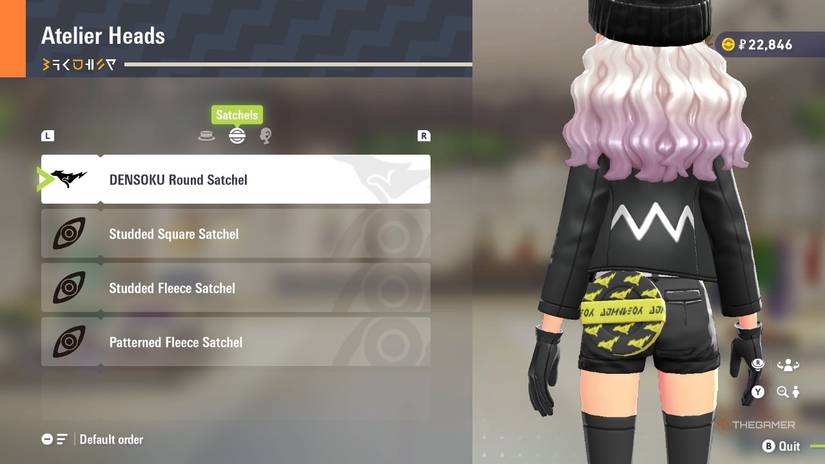 DENSOKU Round Satchel at Atelier Heads in Pokemon Legends: Z-A.