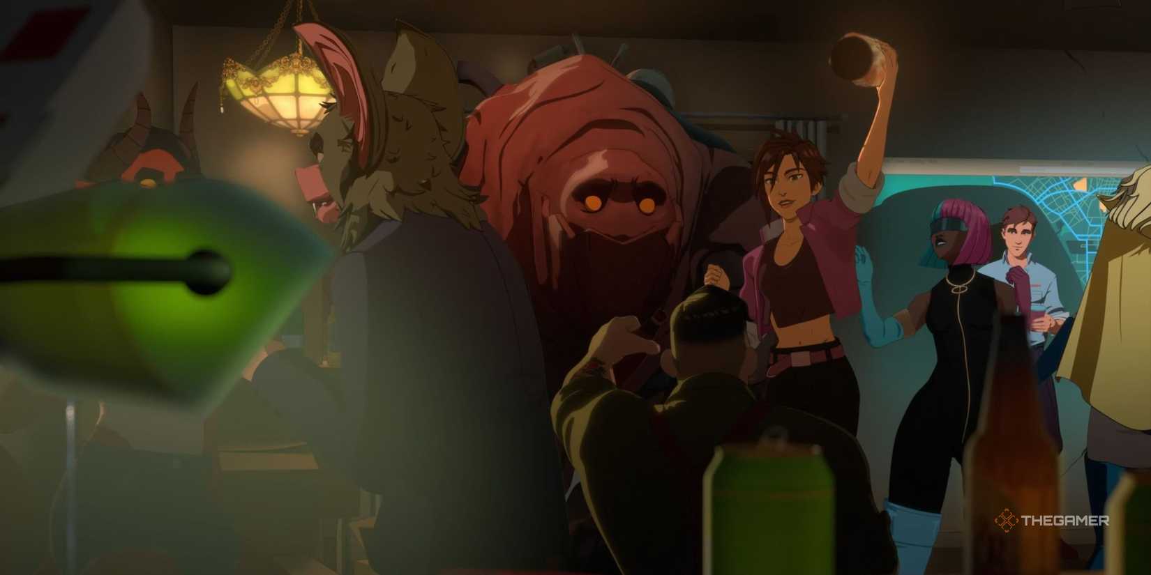 Invisigal partying in Dispatch Episode 6.